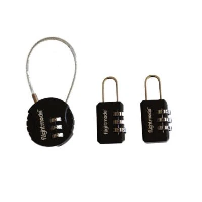 Combination Travel Pad Lock 3 digit Long Neck for Suitcase Luggage Locks Padlock - image 1 of 4