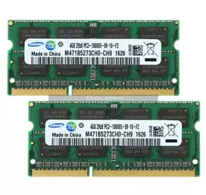 8G 2x4GB 2RX8 PC3-10600S DDR3 1333MHz M471B5273CH0-CH9 204pin SO-DIMM Laptop Ram - Picture 1 of 4