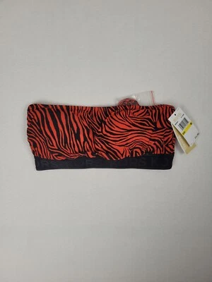 Top de Natación Michael Kors Cebra Cremallera Espalda Bandeau Talla Mediana Nuevo con Etiquetas  Foto 1 de 4