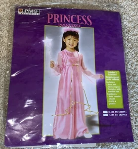 Pink Princess Costume with attached apron & headpiece Toddler 4T-6T - Picture 1 of 8