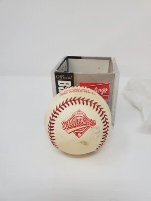1994 World Series официальный MLB Rawlings бейсбол отмененный удар год - Изображение 1 из 4