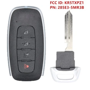 Reemplazo LLAVE MANDO INTELIGENTE 4 botones para 2023 NISSAN ARIYA KR5TXPZ1 285E3-5MR3B - Imagen 1 de 3