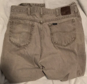 Vintage Lee Rivited Light Black Jeans 38/30 - Picture 1 of 5