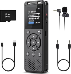96GB Digital Voice Recorder One Click, HD Recording Easy Control Voice Recorder - Picture 1 of 6