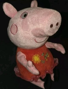 Peppa Pig Plush W/Sound/Shakes Great Day for Giggles Peppa 9" Baby/ Toddler  - Picture 1 of 5