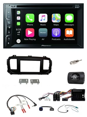 Pioneer Lenkrad USB DVD Bluetooth DAB 2DIN Autoradio für Citroen Jumpy Erstausst - Bild 1 von 4