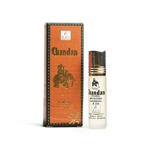 "Chandan" SALE 8ml Oil Balaji Perfume Mysore Sandal Chandan Bottle Dab-On - Picture 1 of 1