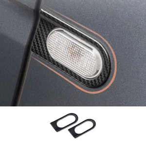 Turn Signal Steel Cover Frame Trim Carbon Fiber For Benz Smart Fortwo 2015~20 - Picture 1 of 6