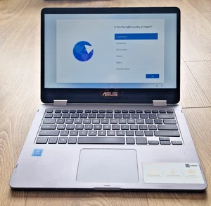 ASUS VivoBook 14 TP401M Laptop Intel N4020 4GB RAM 64GB Touchscreen Win 11 - Picture 1 of 11