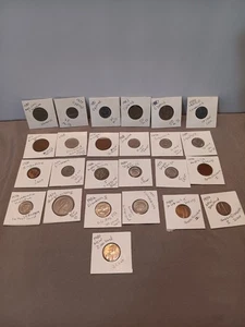 ARTÍCULOS COLECCIONABLES EXTRANJEROS Y EE. UU. LOTE DE MONEDAS Y PAPEL (Apx 47 piezas) - Imagen 1 de 14