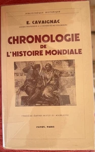 Chronology of World History by E. Cavaignac. Payot 1946 (History) - Picture 1 of 3