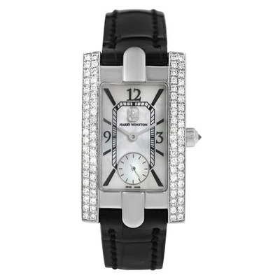Harry Winston Avenue 310LQW Diamantes 48 Gr. Oro Blanco 18k 21MM Damas Completo Foto 1 de 4