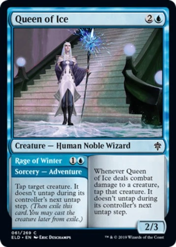 x1 Queen of Ice // Rage of Winter - Throne of Eldraine - NM - MTG - Image 1 of 1