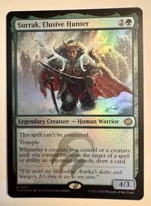 FOIL SURRAK, ELUSIVE HUNTER mtg NM Tarkir Dragonstorm 1 Rare - Picture 1 of 1
