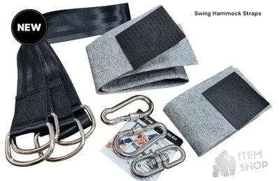 Tree Swing Hanging Straps Hammock Heavy Duty Kit for Chair Adjustable 2PC  - Image 1 of 4