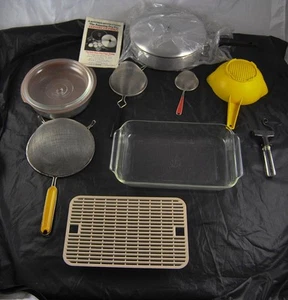 Lote de 11 herramientas de cocina colador de cazuela ancla corcho fuego rey R6Y12 - Imagen 1 de 1