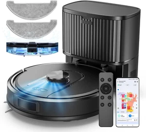 Self-Emptying Robot Vacuum Cleaner with Mop, Laser Navigation, up to 60 Days of - Picture 1 of 13