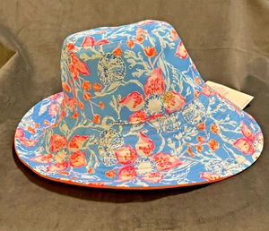 NWT Lilly Pulitzer Women's GWP UPF 50+ Reversible Sun Hat Bahamian Rhapsody - Picture 1 of 12