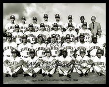 Baseball AAA PCL 1970 Hawaii Islanders Team Photo Black & White 8 X 10 Photo 