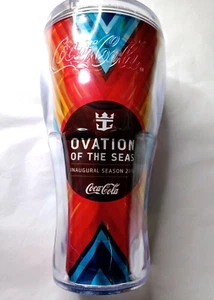 Coca-Cola Royal Caribbean 2016 Cruise Tumbler cup & Lid Collectable Merchandise - Picture 1 of 10