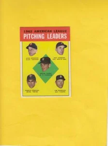 1963 Topps #8 Terry/Donovan/Herbert/Pascual/Bunning EX/NM Lot #17053 - Picture 1 of 2