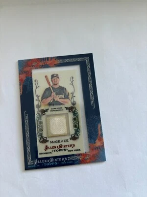 2011 TOPPS ALLEN &GINTER GAME USED MEMORABILIA of CASEY McGEHEE # AGR-CM - Image 1 of 2