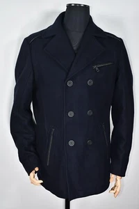 Lagerfeld Wool & Cashmere Men's Double Breasted Peacoat Jacket Coat size 54 - Picture 1 of 13