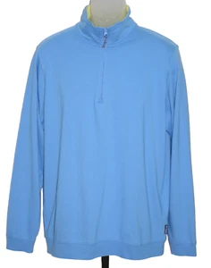 Columbia Mens Pullover PFG Regular Shirt Size M Blue 1/4" Zipper - Picture 1 of 9