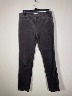 Eileen Fisher Women's Chocolate Brown Corduroy Pants 6P Casual Business - Image 1 of 4