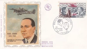 FRANCE 1973 FDC GUILLAUMET CODOS YT PA48 - Picture 1 of 1
