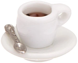 Dollhouse Miniature Fairy Garden Cup of Coffee set of 2 Faerie Gnome DA 2314-45 - Picture 1 of 2