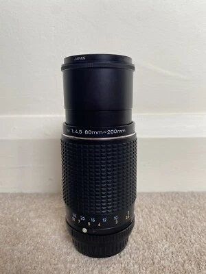 Camera Lens SMC Pentax -M Zoom 1:4.5 80-200mm Asahi Opt. Co. Japan Photography - Image 1 of 4