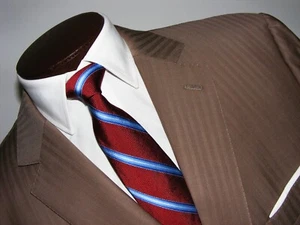 PARA HOMBRES $3,250 TALLA 50R TRAJE CÓMODO SLIM FIT A MEDIDA ERMENEGILDO ZEGNA TROFEO 50R - Imagen 1 de 20