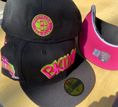 New Era Brooklyn Nets Custom Exclusivo Retro Hip Hop Spike Inspirado 59fifty Foto 1 de 4
