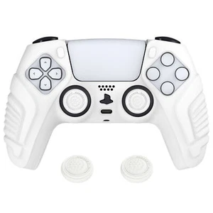 For ps5 Controller White Silicone Cover Skin PlayVital Raging Warrior Edition - Picture 1 of 12