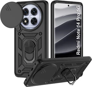Funda para Xiaomi Redmi Note 14 Pro (5G) Antigolpes Soporte Anillo Cubre Lente - Imagen 1 de 10