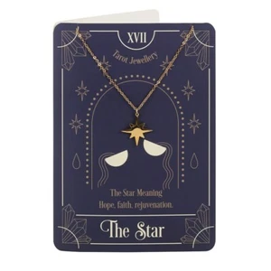 The Star Tarot Necklace on Greeting Card - Nickel Free - Brand New - Picture 1 of 1