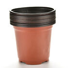 10X 9cm Plastic Round Flower Pot Terracotta Nursery Planter Home 'Garden Deco ZC