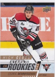 2017-18 Upper Deck CHL Star Rookies High Gloss #4 /10 Cedric Desruisseaux #320 - Picture 1 of 1