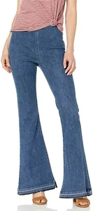 Show Me Your Mumu 188232 Womens Austin Pull on Flare Jeans Blue Size X-Large - Picture 1 of 3