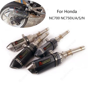 For Honda NC750X NC700 A/S/N Motorcycle Exhaust Pipe 51mm Muffler Silencers Tips - Picture 1 of 12