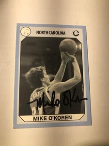 North Carolina Tar Heels Mike O’Koren signierte Karte - Bild 1 von 1