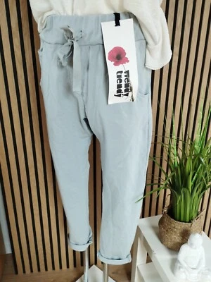 ❤️ Pantaloni Jogger Wendy Trendy Made in Italy Grigio Top Trendsetter ❤️ - Immagine 1 di 4