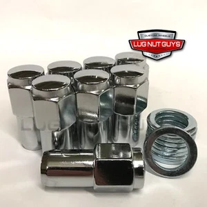 10 Lug Nuts 12x1.5 Chrome Mag Wheel Lug Nut 1.0" Shank - Picture 1 of 3
