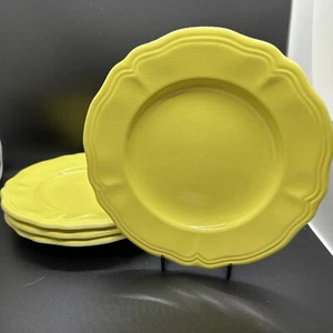 Vintage Lemon Federalist Ironstone 7 5/8" Salad Plate #4236 Set Of 4 - W/Crazing - Picture 1 of 8