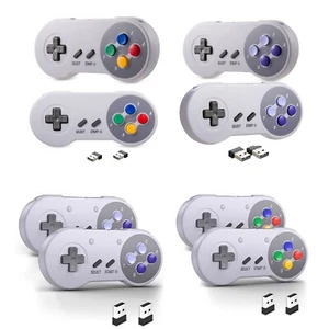 2PCS 2.4G USB SNES Controller Telecomando Gamepad per Windows PC MAC Raspberry Pi - Foto 1 di 59