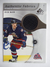 2005-06 SPGU Rick Nash Authentic Fabrics-#AF-RN-Columbus Blue Jackets