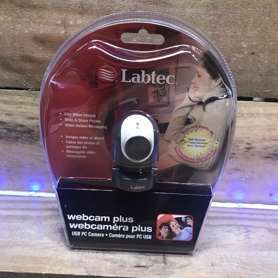 Labtec Webcam Plus, USB PC Camera, Live Video Images Photos, 961399-0403 Sealed - Image 1 of 4
