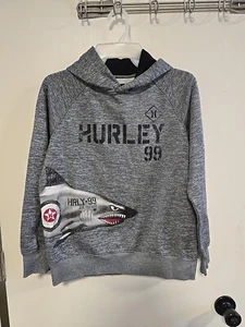 Hurley Boy's Hoodie Sweatshirt - Shark - Size Large (12-13 Yrs) - Picture 1 of 8