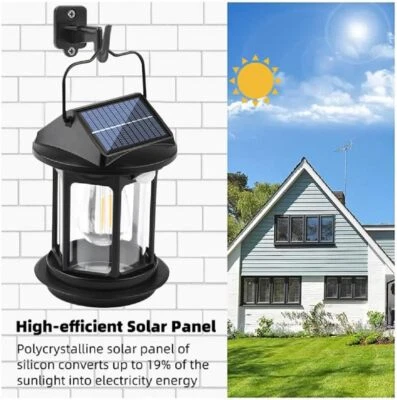 LED Solarleuchte Außen Wandlampe mit Bewegungsmelder USB Handleuchte Laternen - Bild 1 von 4